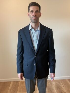 Brooks Brothers Navy Wool Blazer – Classic Fit 40R – NWOT $500+ Retail